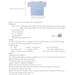 2 Crochet Patterns T-shirt & Top For Summer image 8