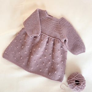 Crochet Pattern - 3 months to 6 years Dress- Dotty Dress