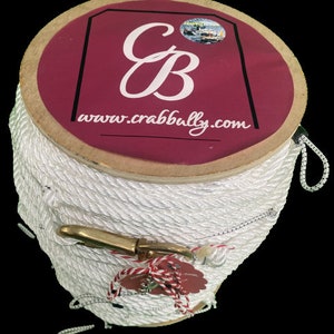 600' 1/4" 3 Strand Medium-Soft Lay Nylon 1/8", or 3/16" Snood Trotline