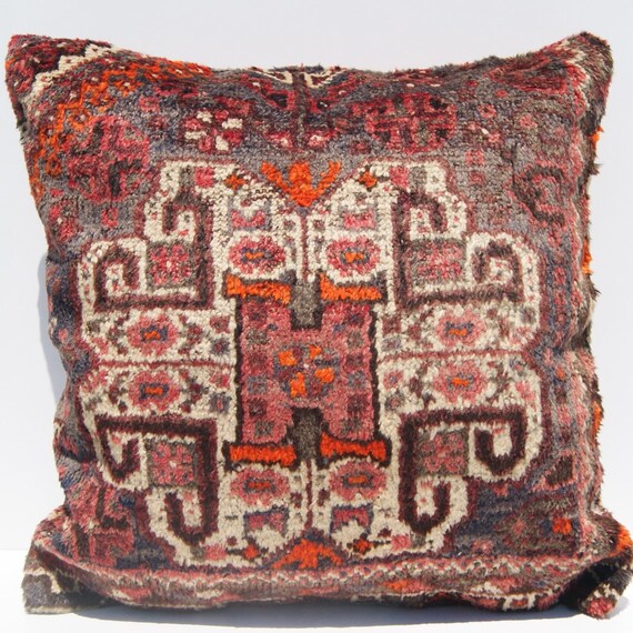 Vintage Rug Pillow Persian Oversized Pillow Cover Handmade Etsy