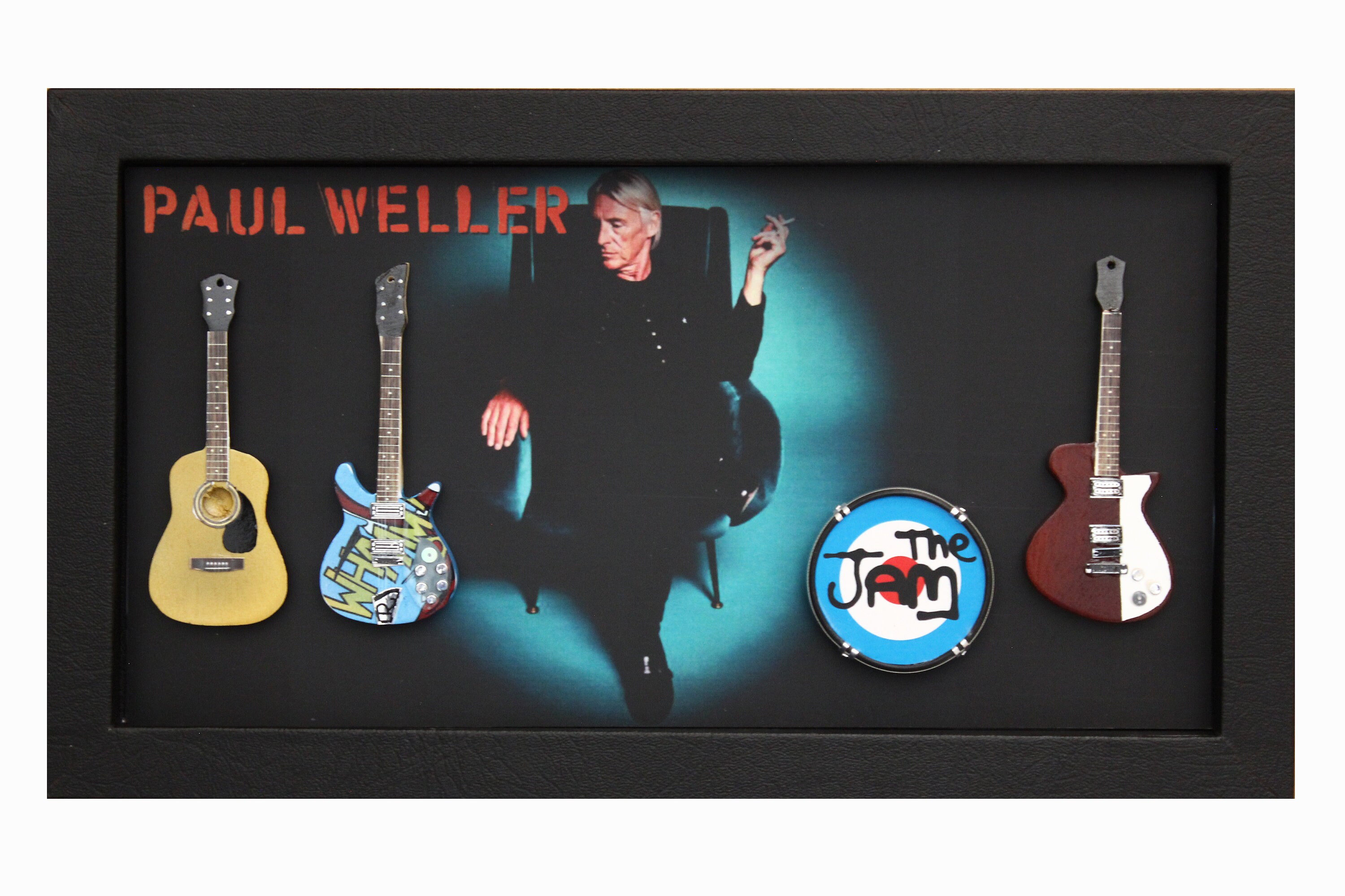 Paul Weller The Jam Miniature Guitars Collection in Shadowbox Etsy