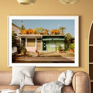 Colorful Wall Art, Puerto Rico Art, Architecture Print, Tropical Travel Poster, Colorful Large Art, Caribbean, Large Wall Art, Canvas Print