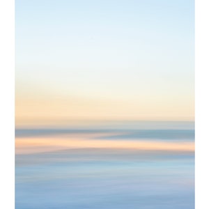 Minimalist Abstract Art Print, Pastel Beach Photography, Calming beach print, Modern Living Room Decor, Coastal Decor image 2