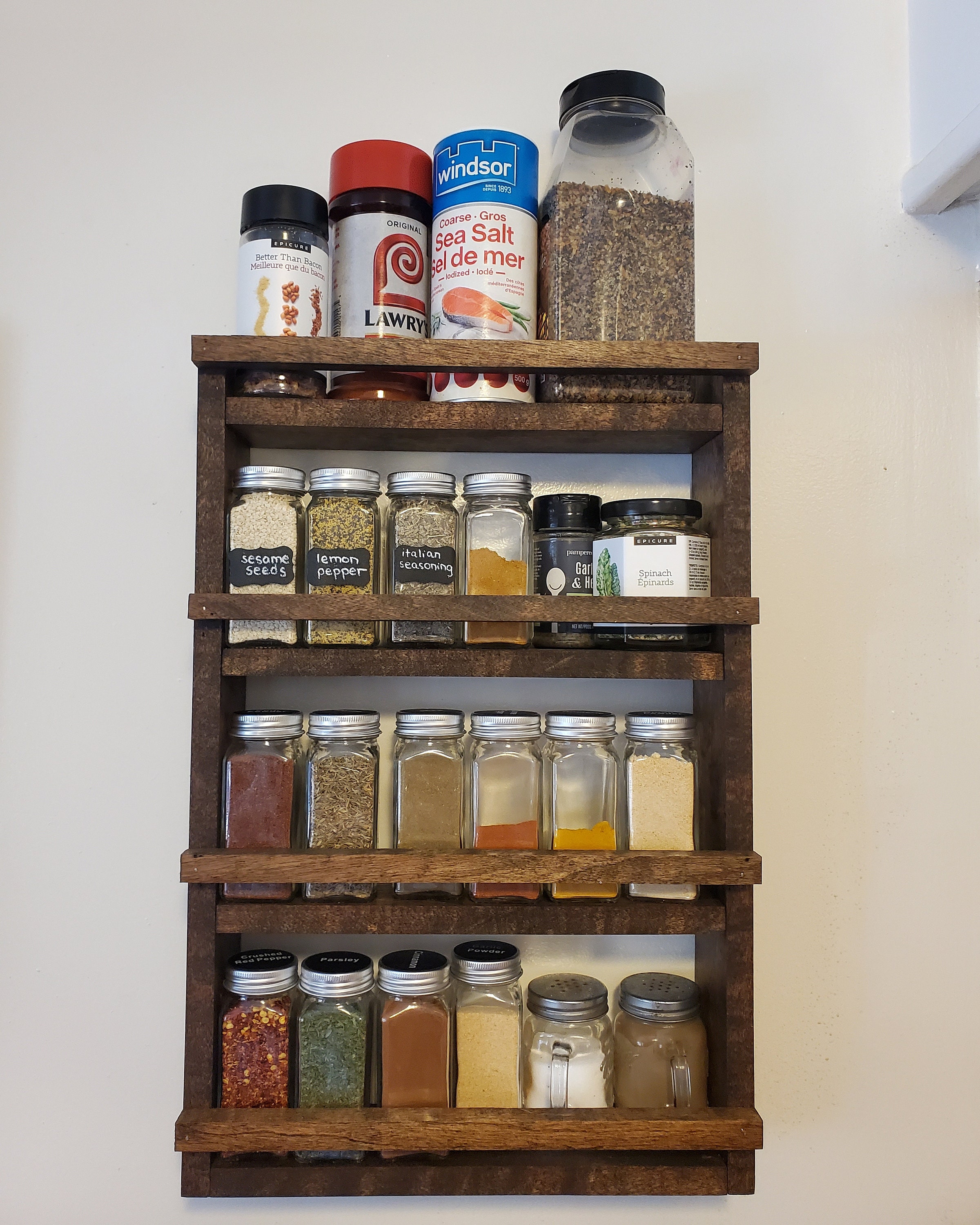 Handmade Spice Rack Etsy
