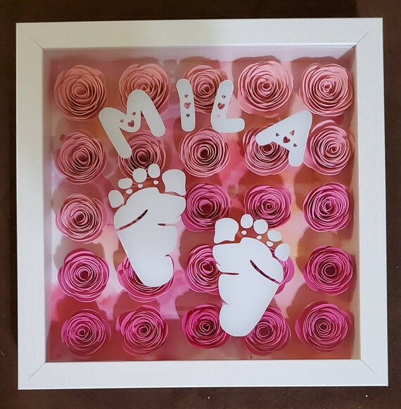 Personalized baby cheap shadow boxes