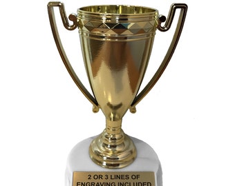 7" Cup Trophy - Free Engraving and Shipping