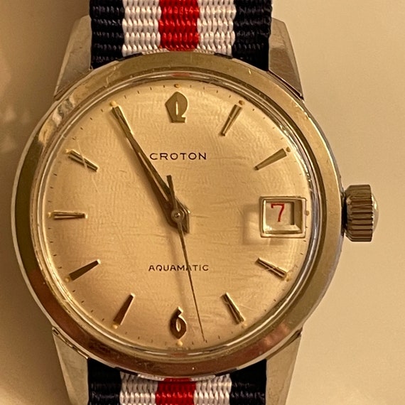 1960s VTG Croton Aquamatic Stainless Steel Swiss Made Wrist Etsy UK