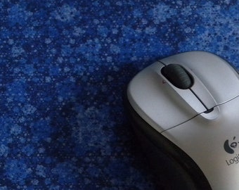 Granite Blue - Unique Customized Mouse Pad -  Intricate Fractal Based Design