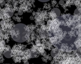 Lunar Fractal Design: Light Blue & Gray JPG (Digital Download)