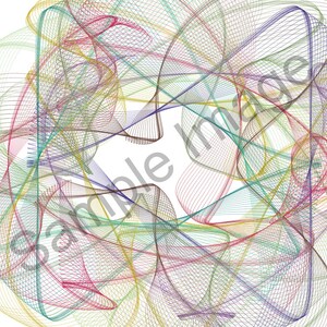 Curvaceous Waves Fractal Art Print for Home and Office - Inspired by Math and Science
