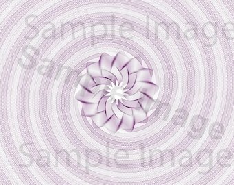 Flower Spiral Fractal Art Print for Home and Office - Inspired by Math and Science