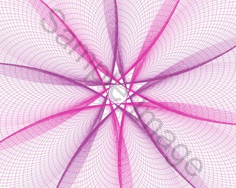 Space Warping Fractal Art Print for Home and Office - Inspired by Math and Science