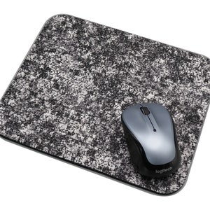 Black and White Camouflage Mouse Pad - Custom Designed - Fractal Based