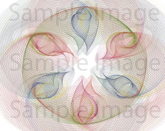 Mysterious Fractal Art Print: Math & Science Inspired Home Decor (8.5x11 inch)