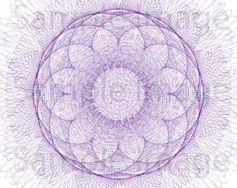 Wild Flower Fractal Art Print for Home and Office - Inspired by Math and Science