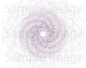 Galactic Swirl Fractal Art Print for Home and Office - Inspired by Math and Science