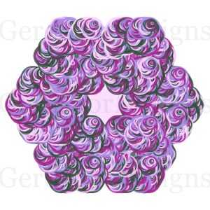 Colorful Circles PNG  - Set of Four - Varying Colors - Ready to Print - PNG Format Digital Downloads
