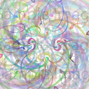 Wild Ribbons Fractal Art Print for Home and Office - Inspired by Math and Science