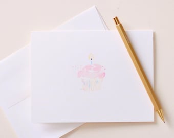 Tarjetas de felicitación con diseño de cupcakes