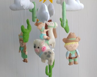 cowboy baby mobile