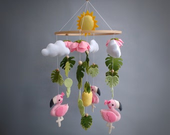 flamingo cot mobile
