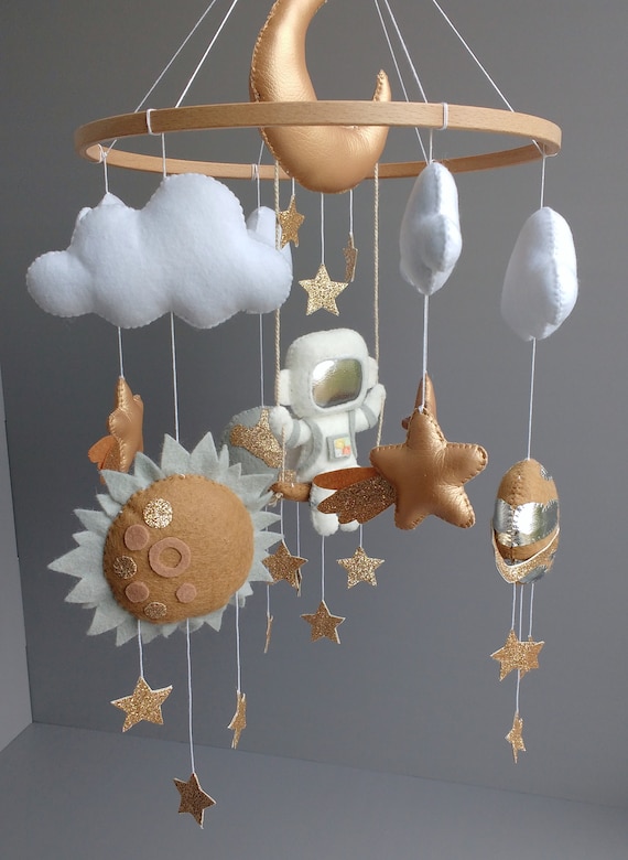 Space Baby Mobile, Planet Mobile, Baby Mobile Neutral, Space Baby