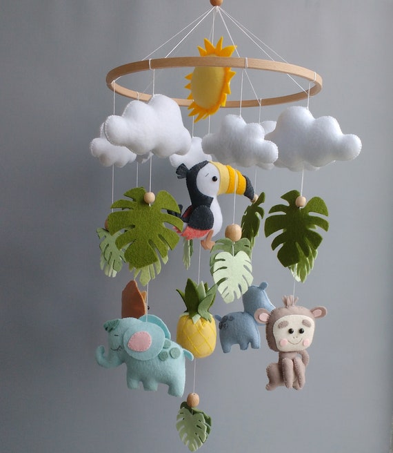 Mobile Bébé Jungle : Le Cadeau Idéal Pour Des Nuits Douces & Enchantées –  Amour De Bébé