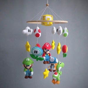 Baby Crib Mobile - Baby Mobile Boy - Mario Game Mobile