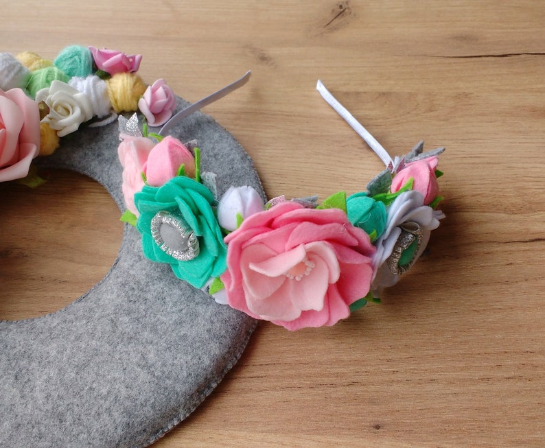 Felt Flowers Baby Girl Felt Flower Headband Felt Hair Band