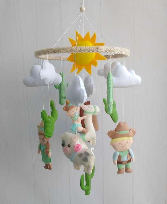 cowboy baby mobile