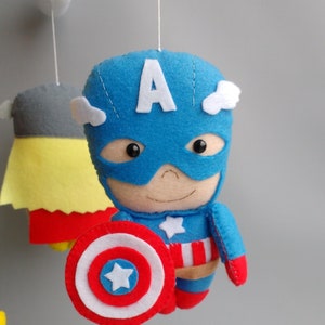 Superhero Baby Mobile Baby Mobile Boy Superhero Nursery Decor Baby Mobile Boy image 5