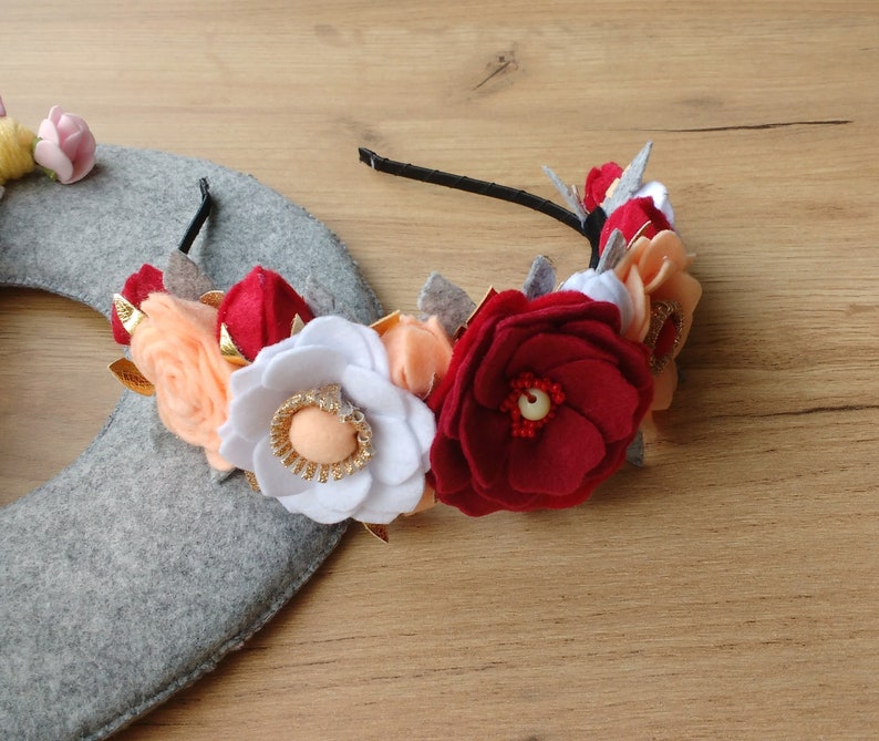 Baby Girl Felt Flower Headband Felt Flower Accessories Felt Hair Band
