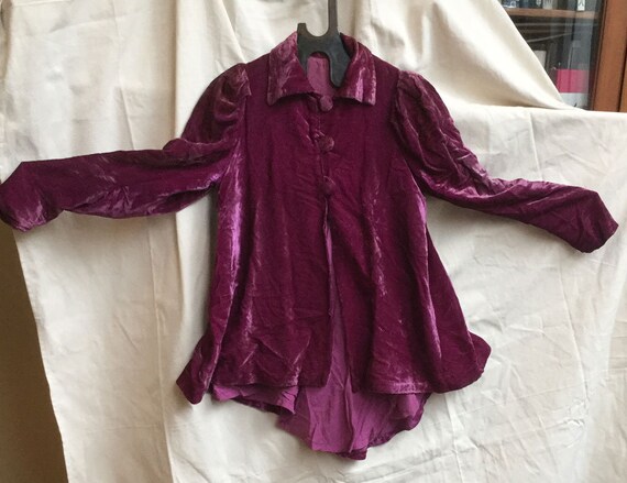 Vintage purple velvet jacket