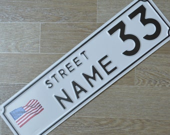 VINTAGE BLUE FRENCH ENAMEL METAL HOUSE FLAT COTTAGE NUMBER /'/'96/'/' SIGN PLAQUE