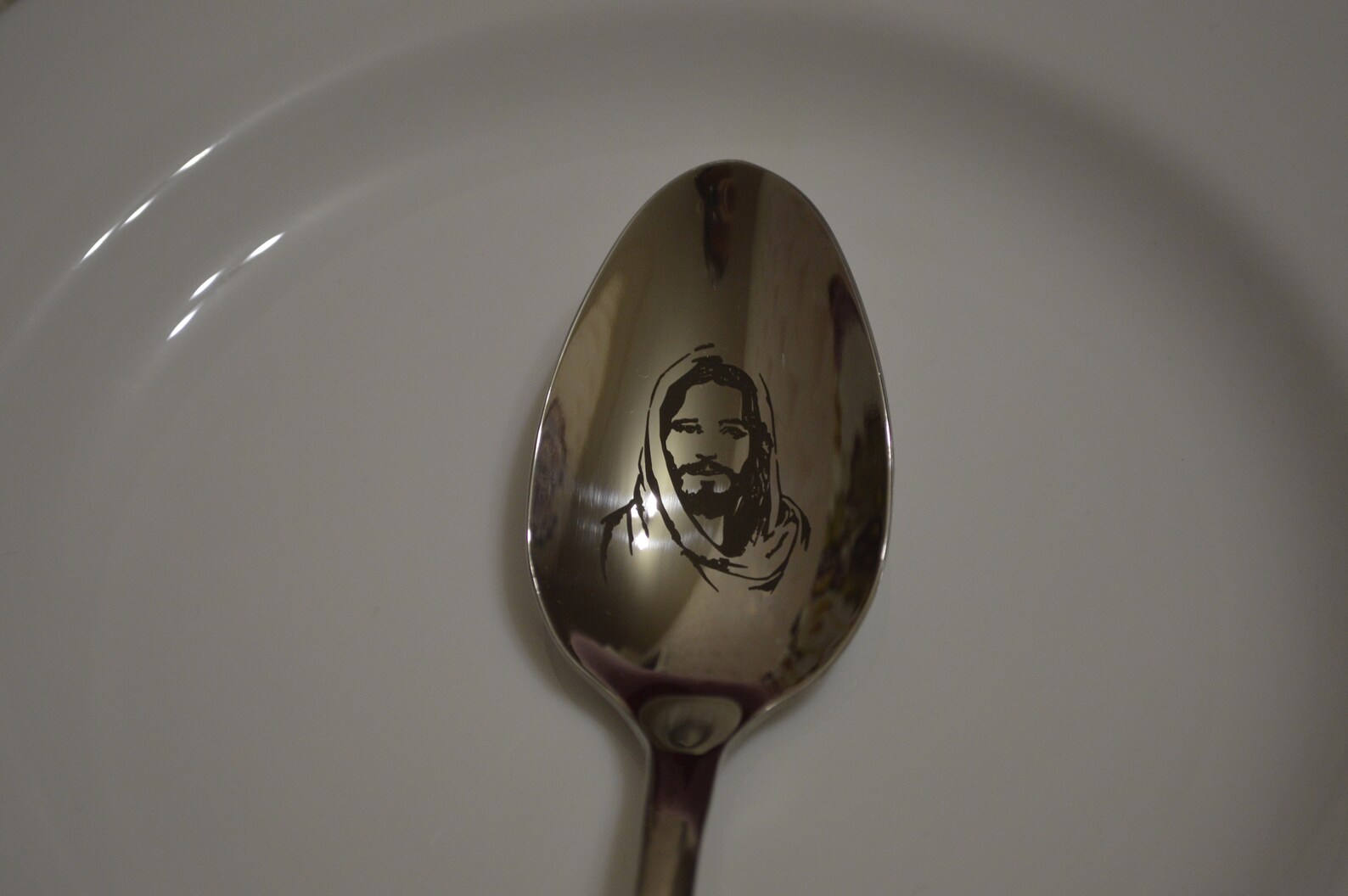 Portrait Engraving Spoon Portrait Engraved Spoon Picture Etsy