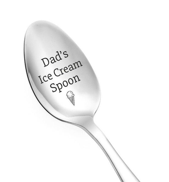Flatware & Silverware Custom ice cream spoon stainless steel Engraved