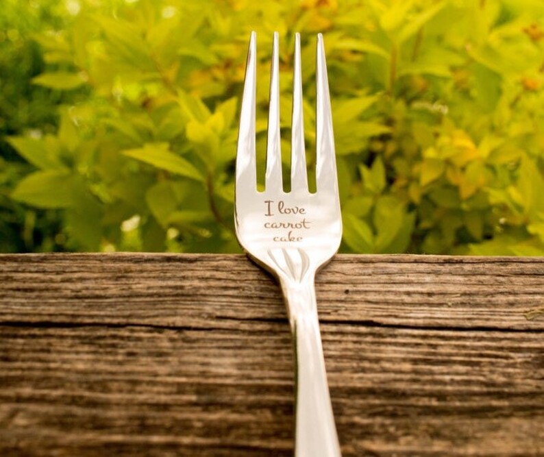 SET OF 2 FORKS Custom wedding forks I do me too forks I do Etsy