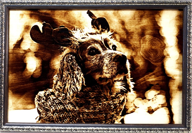 Custom Wood Burning Woodburning Custom Photo Engraving Laser Etsy