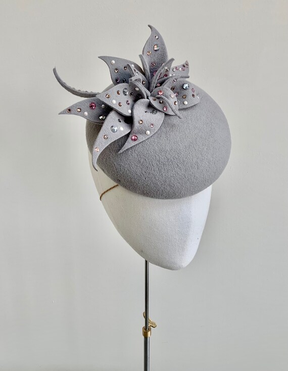 Pale Grey Ladies Hat Wedding Hat Hats 