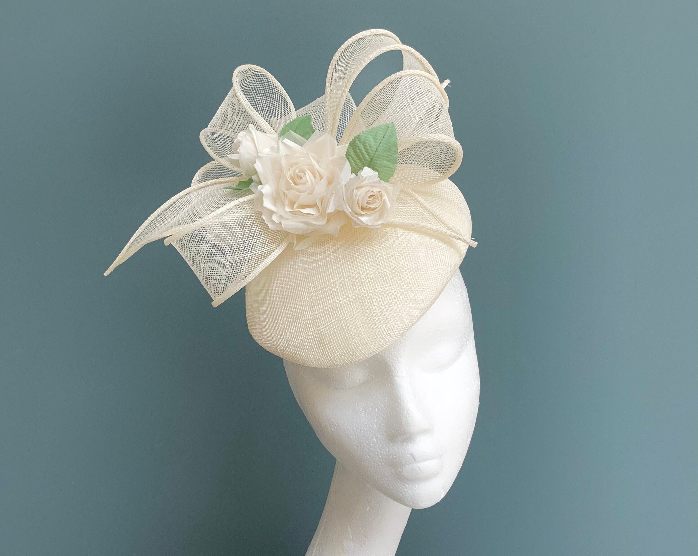 Cream Bow Fascinator - Etsy