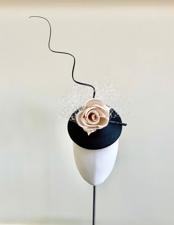 Navy blue and cream wedding hats online