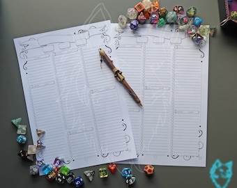 Dnd 5e Spell Sheet Interactive PDF and Printable Versions - Etsy