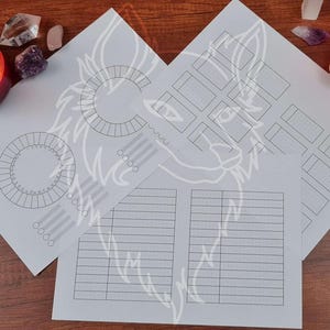 Bullet Journal Yearly and Monthly Layout Printables