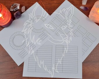 Bullet Journal Yearly and Monthly Layout Printables