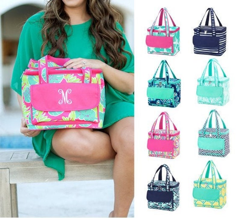 monogrammed cooler bag