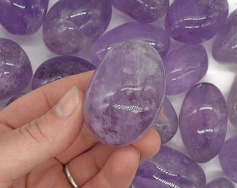 Natural Amethyst Crystal Pebbles - Tumble Stone - All Purpose - Calming - Chakra - Meditation - Crystal Grid  - Gift -  10g - 150g