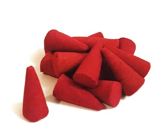 Dragons Blood Incense Cones - 15 Cone Packet - Incense Cone - Protection - Negativity -  Smudging  - Gift - Vegan - Vegetarian -  NTGB