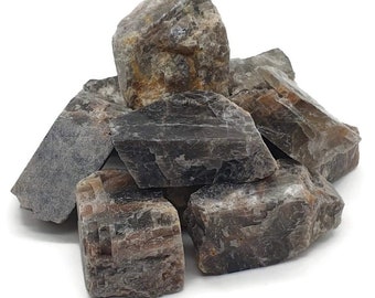 Natural Raw Black Moonstone - Moonstone Crystal - Feminine Stone - New Beginnings - Support  - Reiki - Chakra -  Grid - Gift - 5g - 250g