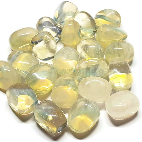 Yellow Glass Stones Etsy
