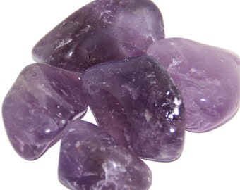 A Grade Tumbled Natural Amethyst Crystal - Tumble Stone - Tumbled Stone - Spiritual - Protection - Reiki - Chakra -  Gift - 5g - 150g